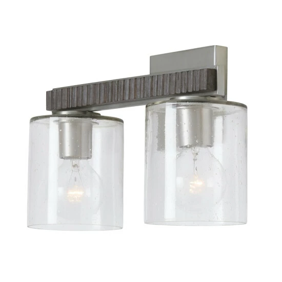 Promo ๐ Capital Lighting Sawyer 2-light Carbon Grey/ Matte Nickel Bath/ Vanity Fixture ๐ 1 Promo ๐ Capital Lighting Sawyer 2-light Carbon Grey/ Matte Nickel Bath/ Vanity Fixture ๐
