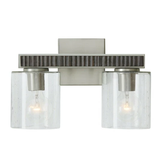 Promo ๐ Capital Lighting Sawyer 2-light Carbon Grey/ Matte Nickel Bath/ Vanity Fixture ๐ 2 Promo ๐ Capital Lighting Sawyer 2-light Carbon Grey/ Matte Nickel Bath/ Vanity Fixture ๐ - Image 2