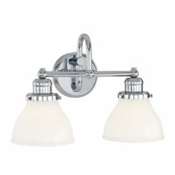 Cheapest 🌟 Capital Lighting Baxter 2-light Bath/Vanity Light W/ Milk Glass Matte Black 🎁
