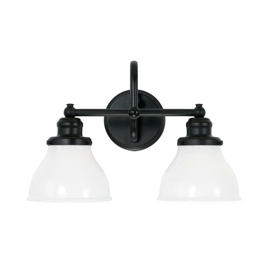Cheapest ๐ Capital Lighting Baxter 2-light Bath/Vanity Light W/ Milk Glass Matte Black ๐ 5 Cheapest ๐ Capital Lighting Baxter 2-light Bath/Vanity Light W/ Milk Glass Matte Black ๐ - Image 5