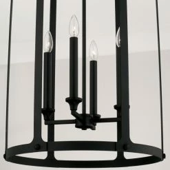 Best Pirce 👏 Capital Lighting Brennen 4-light Black Iron Foyer Pendant 🤩 -Capital Lighting Shop unnamed file 795