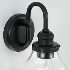 Top 10 ❤️ Capital Lighting Baxter 1-light Wall Sconce W/Clear Glass Matte Black ⭐ -Capital Lighting Shop unnamed file 800