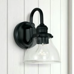 Top 10 ❤️ Capital Lighting Baxter 1-light Wall Sconce W/Clear Glass Matte Black ⭐ -Capital Lighting Shop unnamed file 801