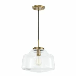 Flash Sale ✔️ Capital Lighting Dillon 1-light Cord-Hung Pendant W/ Clear Glass Matte Black ⭐