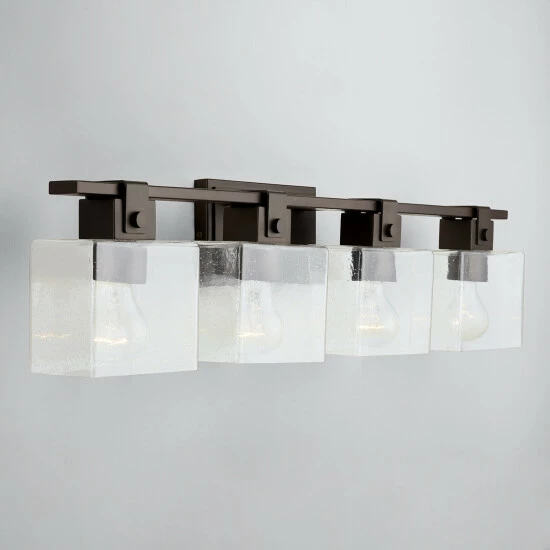 Cheapest ๐ Capital Lighting Graham 4-light Oil Rubbed Bronze Bath/ Vanity Fixture W/ Clear Seeded Glass ๐ฅ 5 Cheapest ๐ Capital Lighting Graham 4-light Oil Rubbed Bronze Bath/ Vanity Fixture W/ Clear Seeded Glass ๐ฅ - Image 5