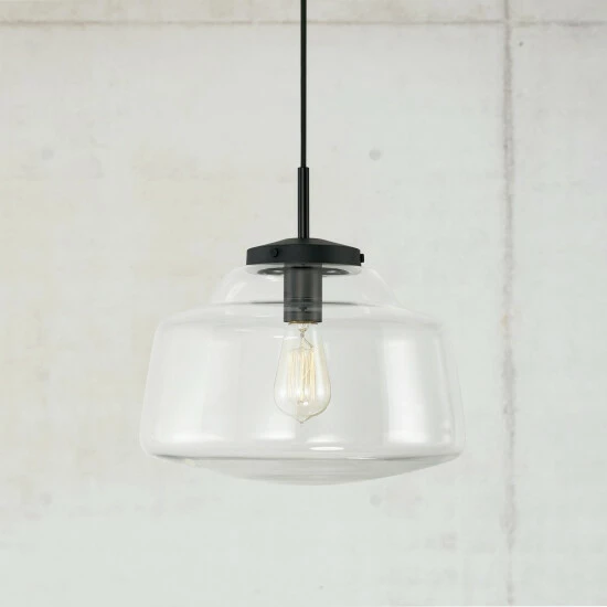 Flash Sale ✔️ Capital Lighting Dillon 1-light Cord-Hung Pendant W/ Clear Glass Matte Black ⭐ 8 Flash Sale ✔️ Capital Lighting Dillon 1-light Cord-Hung Pendant W/ Clear Glass Matte Black ⭐ - Image 8