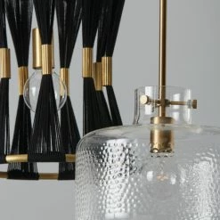 Buy ⌛ Capital Lighting 11.5" 1-light Pendant W/ Clear Pebbled Glass Matte Black 🔥 -Capital Lighting Shop unnamed file 816