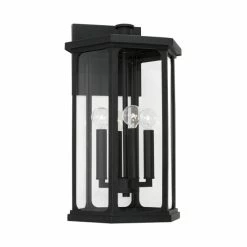Cheap 🧨 Capital Lighting Walton Outdoor 4-light Large Wall Lantern W/ Clear Glass Oiled Bronze 🔔