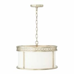 Flash Sale 🔥 Capital Lighting Isabella 4-light Winter Gold Dual Mount Semi-Flush/ Pendant W/ White Fabric Shade 😉 -Capital Lighting Shop unnamed file 830