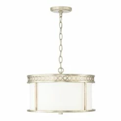 Flash Sale 🔥 Capital Lighting Isabella 4-light Winter Gold Dual Mount Semi-Flush/ Pendant W/ White Fabric Shade 😉 -Capital Lighting Shop unnamed file 832