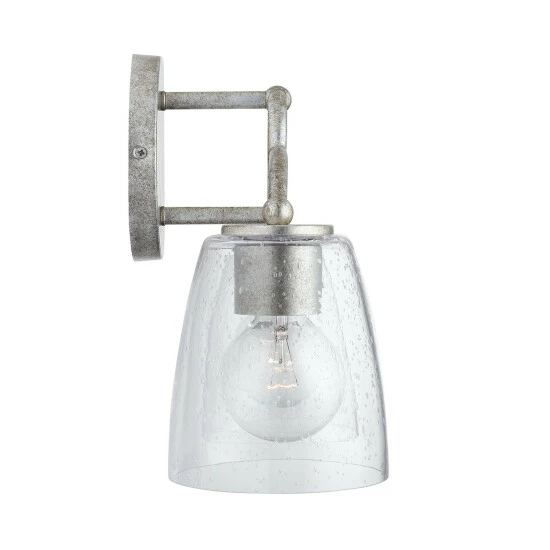 Promo ๐ Capital Lighting Oran 2-light Antique Silver Bath/ Vanity Fixture W/ Clear Seeded Glass ๐ 2 Promo ๐ Capital Lighting Oran 2-light Antique Silver Bath/ Vanity Fixture W/ Clear Seeded Glass ๐ - Image 2