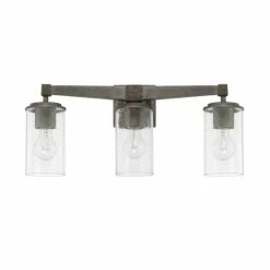 Best reviews of ✔️ Capital Lighting Zac 3-light Urban Grey Bath/Vanity Fixture 😀