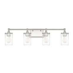Wholesale 🔥 Capital Lighting Camden 4-light Polished Nickel Bath/Vanity Fixture ⌛