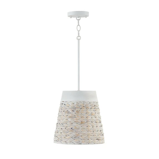 Cheapest ❤️ Capital Lighting Tallulah 1-light Small Pendant W/ Mango Wood & Water Hyacinth Charcoal Wash 💯 6 Cheapest ❤️ Capital Lighting Tallulah 1-light Small Pendant W/ Mango Wood & Water Hyacinth Charcoal Wash 💯 - Image 6