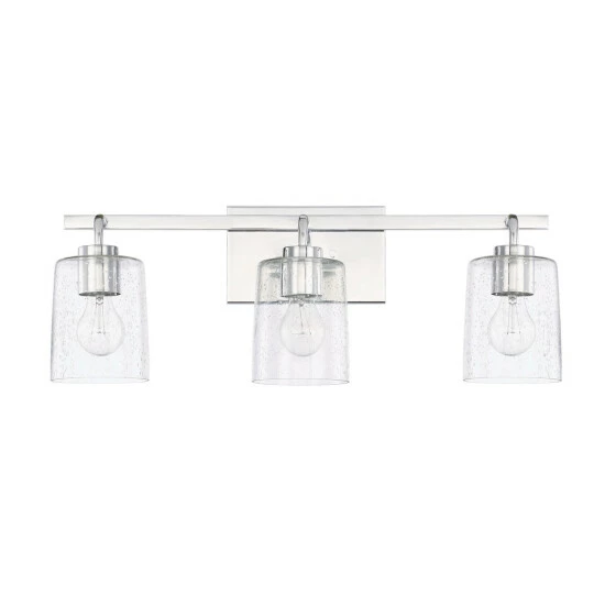 New ๐ Capital Lighting Greyson 3-light Bath/Vanity Fixture Chrome ๐ 2 New ๐ Capital Lighting Greyson 3-light Bath/Vanity Fixture Chrome ๐ - Image 2