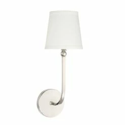 Promo 🌟 Capital Lighting Dawson 1-light Polished Nickel Wall Sconce ❤️
