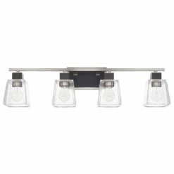 Best Sale 😉 Capital Lighting Tux 4-light Black Tie Bath/Vanity Fixture 😉