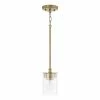 Best reviews of 🤩 Capital Lighting Mason 1-light Convertible Mini Pendant/ Semi-Flush Mount Aged Brass 🧨